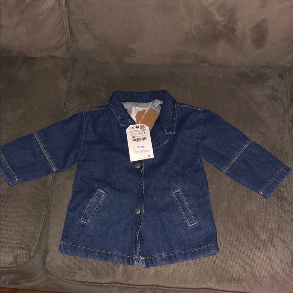 Brand New Zara blue jean coat with tag!
